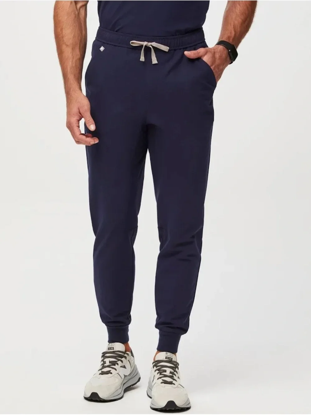 FIGS Men’s Sz XS Technical Collection Navy Blue Lined Jogger Scrub Pants